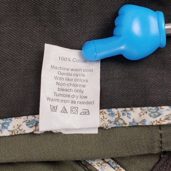 J Crew XS Army Olive Green Boyfriend Field Jacket Adjustable Womens Zipper Coat - Picture 6 of 16